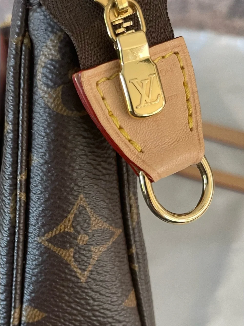 Louis Vuitton Pochette Accessoires M82766 Monogram Chain Strap Full Set